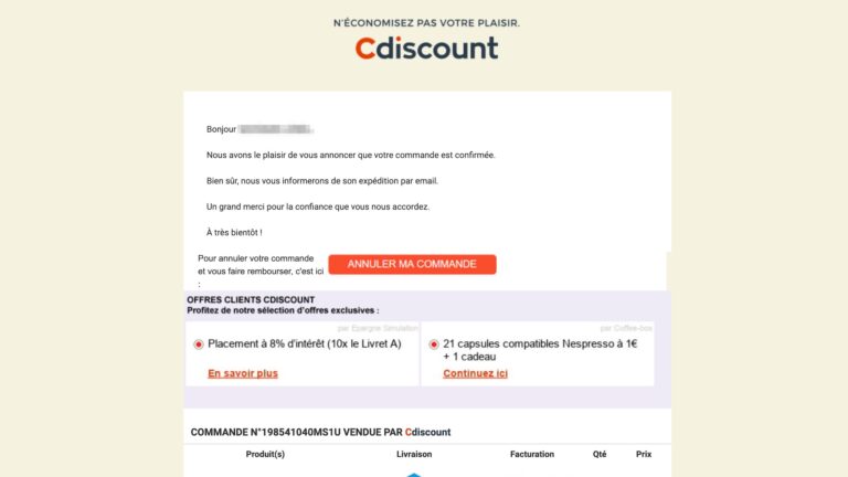 Comment récupérer une facture sur Cdiscount ️
